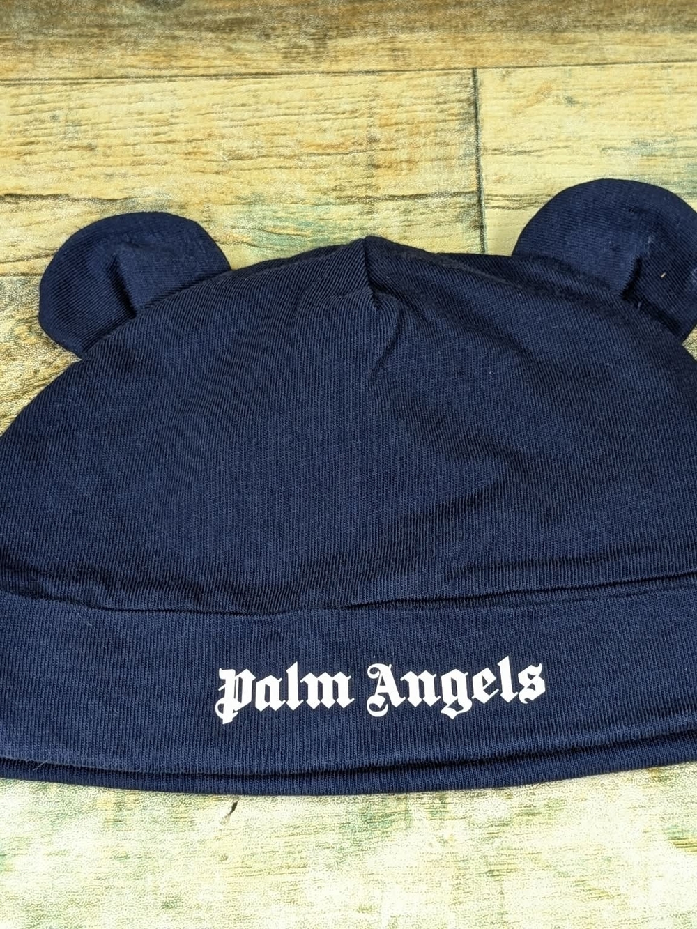 Palm Angels Baby Infant Size 3/6 M Navy Blue Beanie